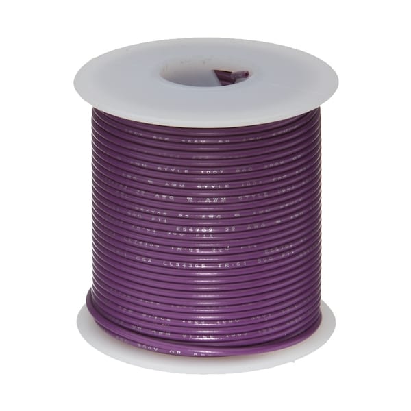 12 AWG Gauge SXL Automotive Stranded Hook Up Wire, 25 ft Length, Violet, 0.161" Diameter, 60 Volts